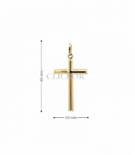 COLGANTE CRUZ ORO 18KT