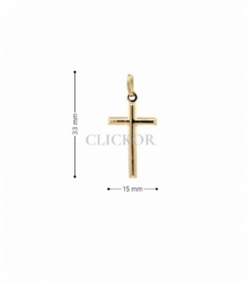 COLGANTE CRUZ ORO 18KT