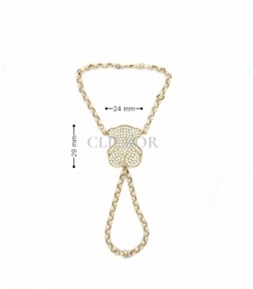 PASAMANO ORO 18KT OSO CIRCONITAS