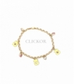 PULSERA ORO 18KT OSO Y PIEDRAS