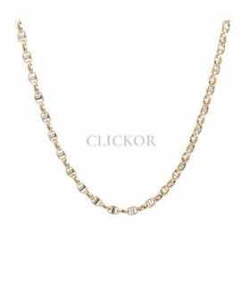CADENA ORO BICOLOR 18KT CAPA VEINTE
