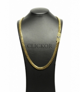 SEGUNDA MANO CADENA ORO BICOLOR 18KT