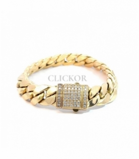 SEGUNDA MANO PULSERA CUBANA ORO 18KT