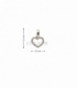COLGANTE CORAZON ORO BLANCO 18KT CIRCONI