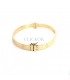 PULSERA RIGIDA ORO 18KT CLAVOS