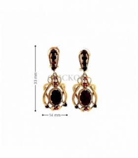 SEGUNDA MANO PENDIENTE ORO 18KT