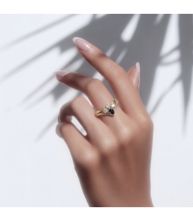 SEGUNDA MANO ANILLO ORO 18KT CIRCONITAS