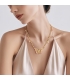 COLLAR ORO 18KT MARIPOSA CON CIRCONITAS