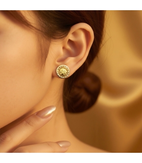 PENDIENTES MEDUSA ORO 18KT CON CIRCONITA