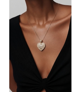 COLGANTE CORAZON ORO 18KT CIRCONITAS