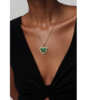 COLGANTE CORAZON ORO 18KT CIRCONITAS