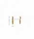 CRIOLLAS ORO 18KT LISA Y EFECTO MATE