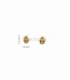 PENDIENTES ORO 18KT GRANO DE CAFE
