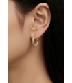 CRIOLLAS ORO 18KT LISA Y EFECTO MATE