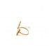 ANILLO MARIPOSA ORO 18KT CON CIRCONITAS