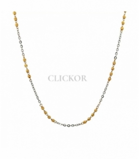 SEGUNDA MANO CADENA ORO BICOLOR 18KT