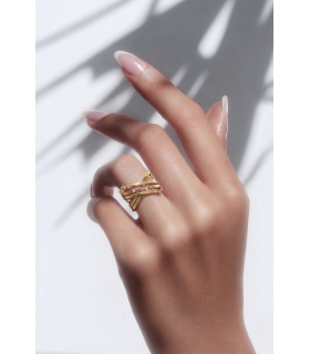 SEGUNDA MANO ANILLO ORO 18KT CIRCONITAS
