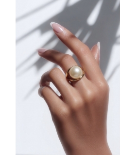 SEGUNDA MANO ANILLO ORO 18KT CON PERLA