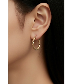 CRIOLLAS ORO 18KT EFECTO MATE