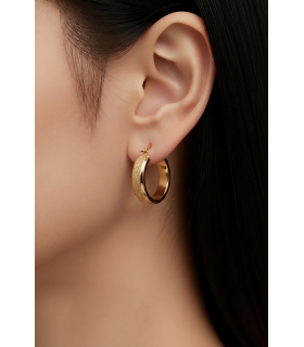 CRIOLLAS ORO 18KT EFECTO MATE