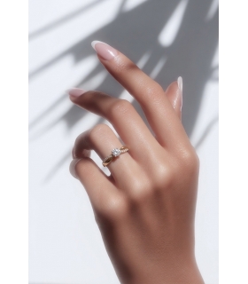 SOLITARIO ORO 18KT CON CIRCONITAS