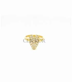 ANILLO ORO 18KT CORAZON CIRCONITAS