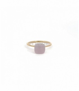 ANILLO ORO 18KT PIEDRA SINTETICA ROSA