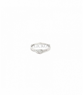BRIANTE ANILLO ORO BLANCO 18KT 0.10CT