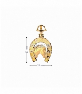 COLGANTE ORO 18KT CABALLO EN HERRADURA