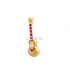 COLGANTE ORO 18KT GUITARRA CIRCONITAS