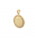 COLGANTE ORO 18KT PLACA CON CIRCONITAS