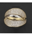 ANILLO MUJER ORO 18KT ZIRCONITAS BICOLOR