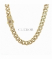 CADENA MONACO ORO 18KT CON CIRCONITAS