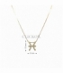 COLLAR ORO 18KT PISCIS DIAMANTES 0.14CT