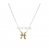 COLLAR ORO 18KT PISCIS DIAMANTES 0.14CT