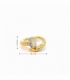 ANILLO ORO BICOLOR 18KT CLAVO CIRCONITAS