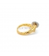 ANILLO ORO BICOLOR 18KT CLAVO CIRCONITAS