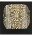 SELLO ORO 18KT ZIRCONITAS ESCORPIO